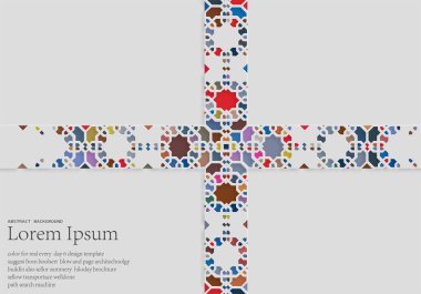 Davetiye kartı için renkli çiçek unsurlarıyla soyut arkaplanın vektör çizimi