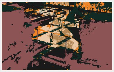 soyut renk tasarımı sanat illüstrasyonu