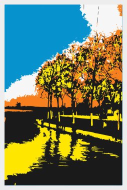 Bir ağacın vektör illüstrasyonu