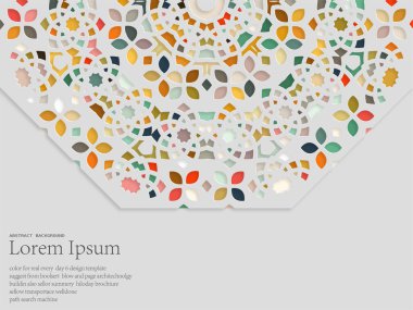 yuvarlak şekilli soyut vektör arkaplanı