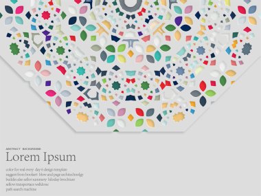 Renkli yuvarlak çerçeveli vektör arkaplanı. vektör illüstrasyonu