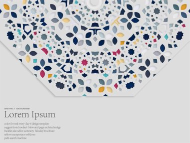 Küçük çiçekli soyut geometrik arkaplan.