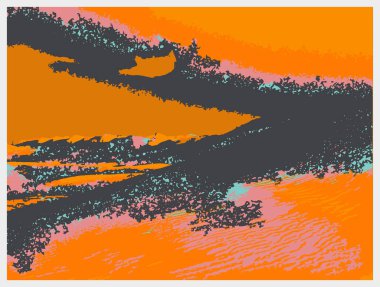 Tasarımın için soyut yaratıcı arkaplan, dijital kapak.