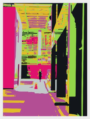 Sanat eseri, poster, duvar kağıdı ve kapak tasarımı için soyut renkli tasarım.