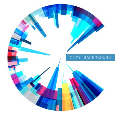 Vektör dairesel geometrik arka plan