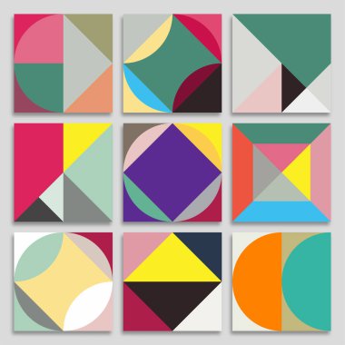 vektör kümesi geometrik arka planlar