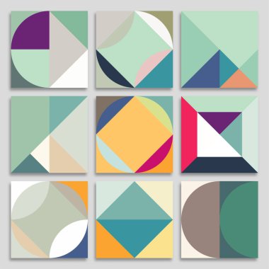 Tasarımınız için vektör soyut arkaplanlarının geometrik şekilleri