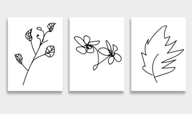 El Çizimi Çiçek Elementleri