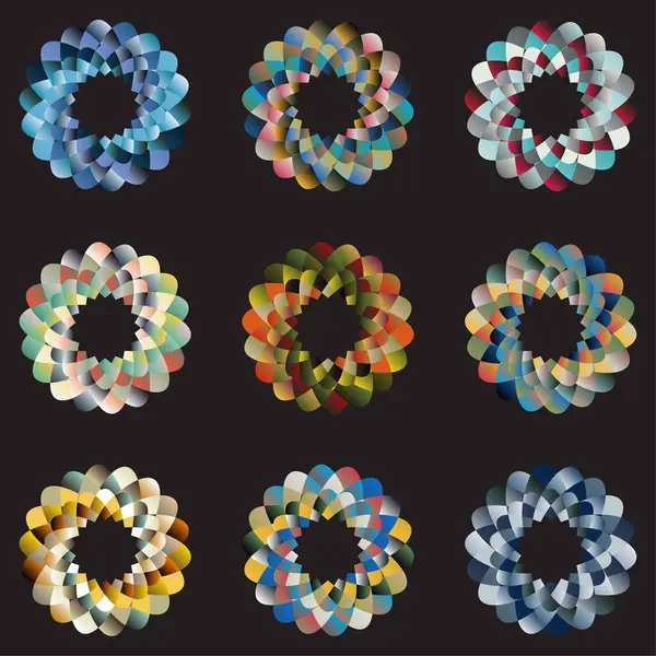 Renkli soyut geometrik desen. Tasarımınız için vektör illüstrasyonu.