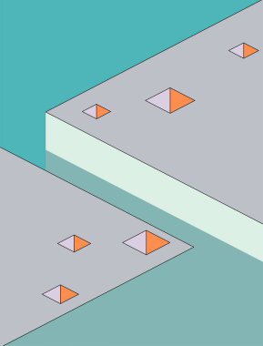 Vektör çizim. Geometrik arka plan.