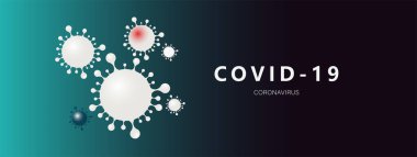 Corona virüsü covid - 19. Virüs salgını kavramı.