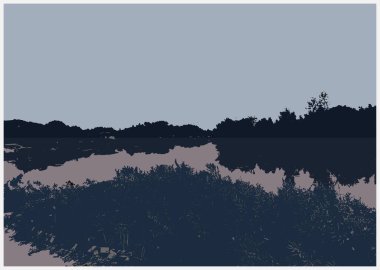 Ağaçlı soyut arkaplan