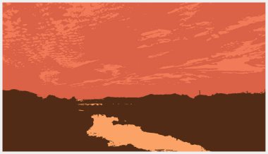 Tasarımınız için bir arkaplanın vektör illüstrasyonu