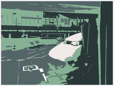 grunge tarzında uçak