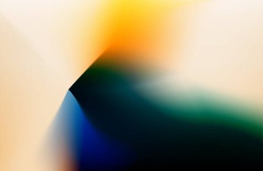 Bulanık eğriler, rengarenk soyut çizimler