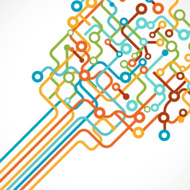 Devre kartlı soyut teknoloji arkaplanı.