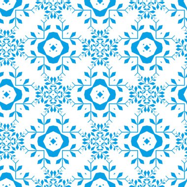 mavi ve beyaz süslemeli soyut arka plan