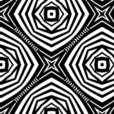 Kusursuz monokrom zigzag desenli tasarım. soyut arkaplan