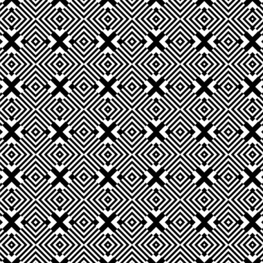 siyah ve beyaz geometrik süsleme