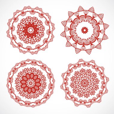 Eski tasarım mandalas seti