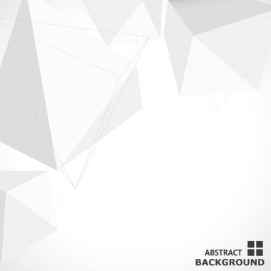 Arka plan beyaz geometrik şekillerle