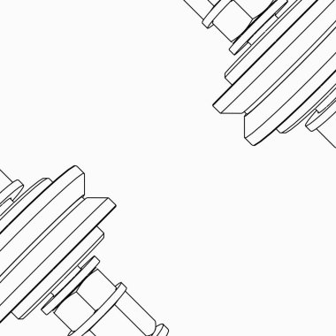 soyut geometrik şekil siyah, beyaz ve gri