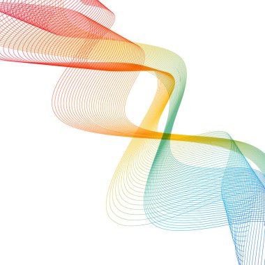 dalgalarla soyut vektör arkaplanı