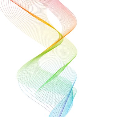 vektör renkli dalga arkaplanı. 10 saniye.