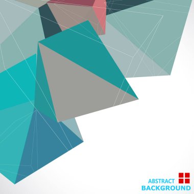 renkli soyut geometrik arkaplan, üçgenler