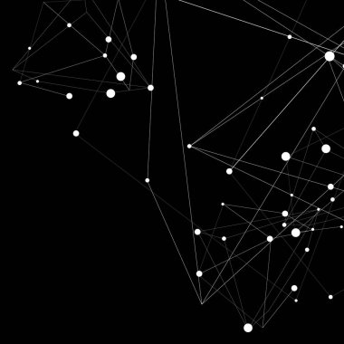 soyut geometrik siyah ve siyah çokgen arkaplan dizaynı