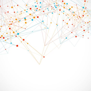 soyut çokgen birleştirici noktalar ve çizgiler. Bilim ve teknoloji geçmişi. Noktaları birleştiriyorum. Geleceksel bağlantı arkaplanı