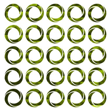 Yeşil daire, spiral şekil. spiral, girdap, girdap, dönüş, dönüş, dönüş, stok vektör illüstrasyonu, klip - sanat grafikleri