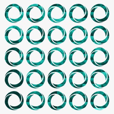 Soyut çember element tasarımı. vektör illüstrasyonu