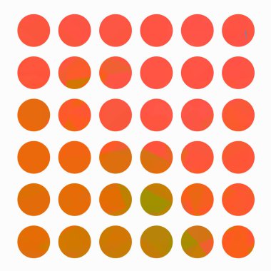 Renkli daireler, benekli dairesel desen, noktalar, daireler, dairesel geometrik daireler. radyal, pple, illipples - ppilli