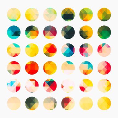 soyut geometrik renkli desen