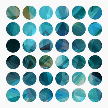 Beyaz arkaplanda renkli noktalar