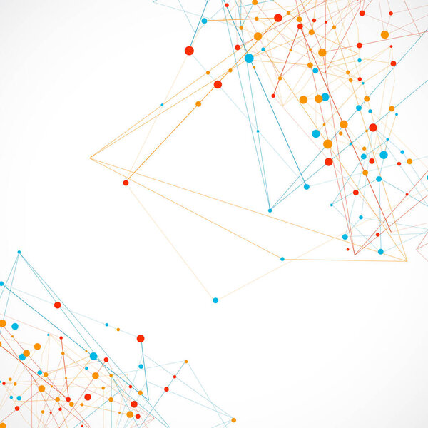 abstract technology dots background