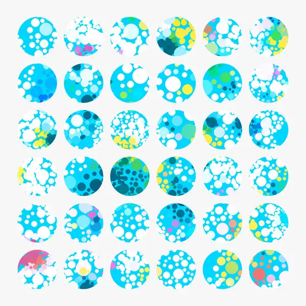 Yuvarlak soyut elementler kümesi