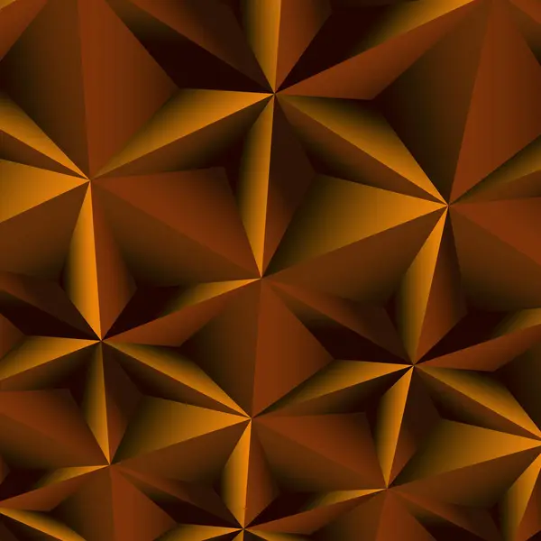 Altın elementlerle soyut geometrik arkaplan, 3 boyutlu resimleme