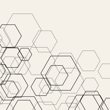 soyut altıgen desen, geometrik arkaplan