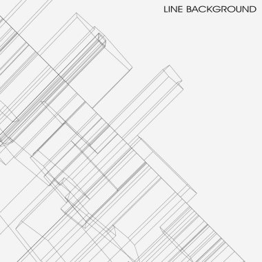 Beyaz çizgiler ve noktalarla soyut geometrik arkaplan. vektör illüstrasyonu