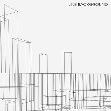 mimari sanat konsepti, vektör illüstrasyonu