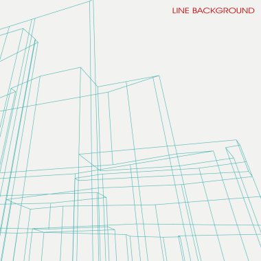 Beyaz çizgiler ve noktalarla soyut bir arkaplan. Doğrusal tasarım. vektör illüstrasyonu