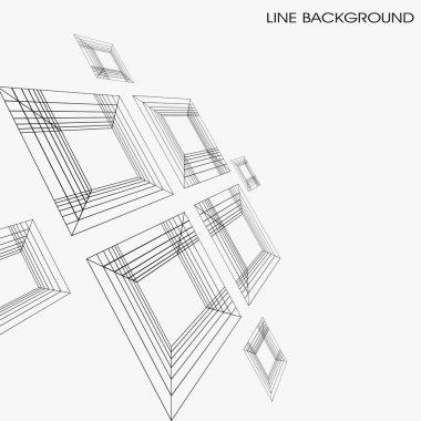 Mimari desenli soyut bir arka plan. vektör illüstrasyonu