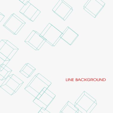 Soyut geometrik arkaplan, beyaz çizgiler ve daireler. vektör illüstrasyonu