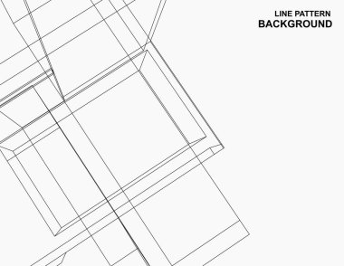 Duvar kağıdı için soyut siyah beyaz çizgi deseni.