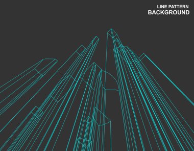 Vektör geometrik çizgi arka planı. soyut tasarım.