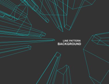 Geometrik siyah çizgiler arka plan, vektör illüstrasyonu