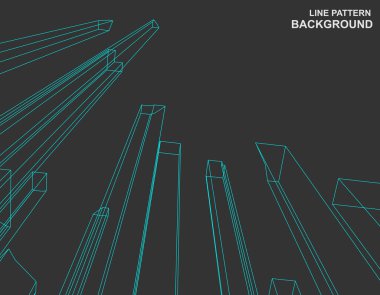 Soyut geometrik çizgiler arkaplanı