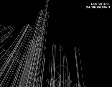 Soyut geometrik çizgiler arkaplanı